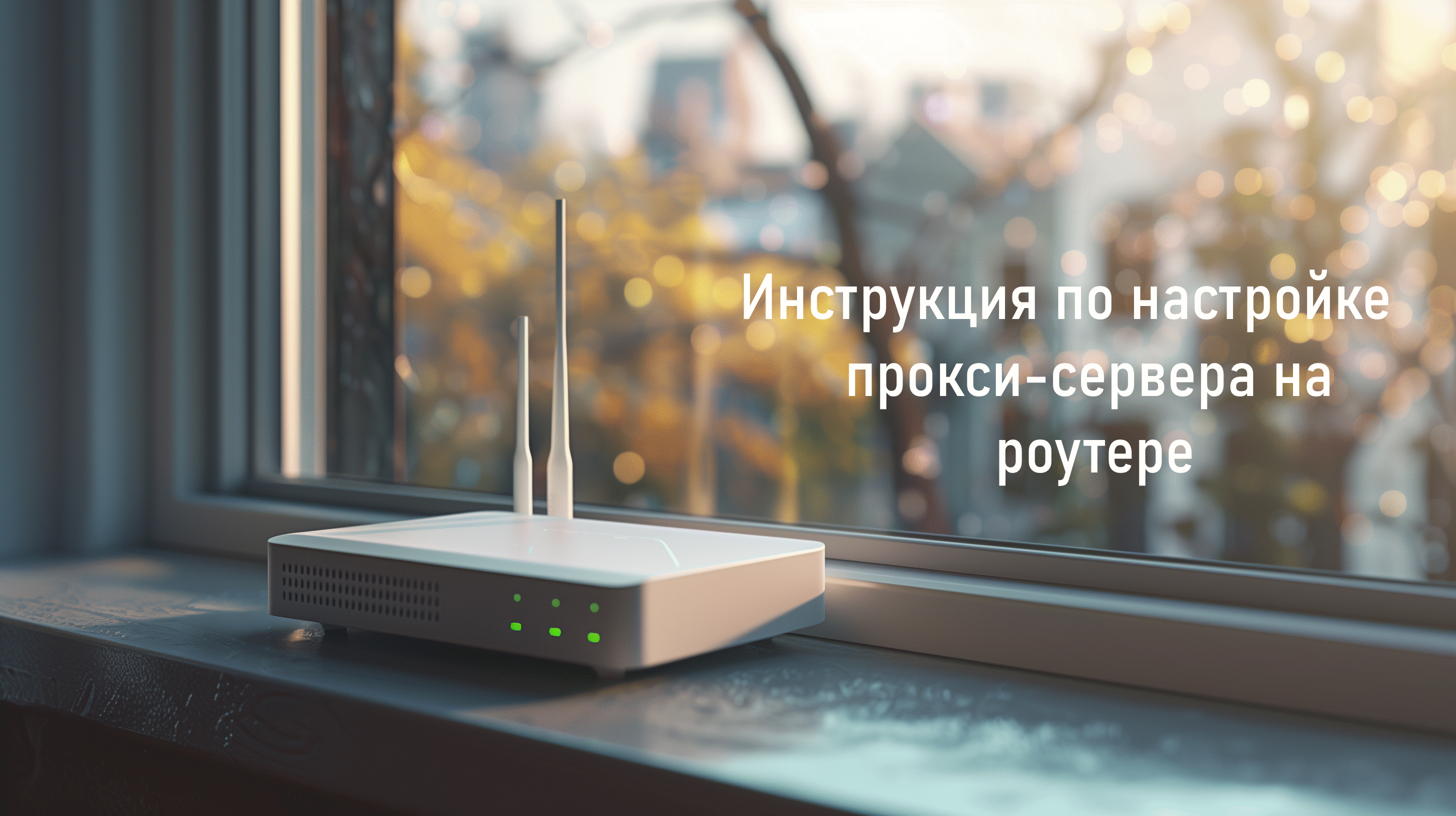 подключить прокси на роутер