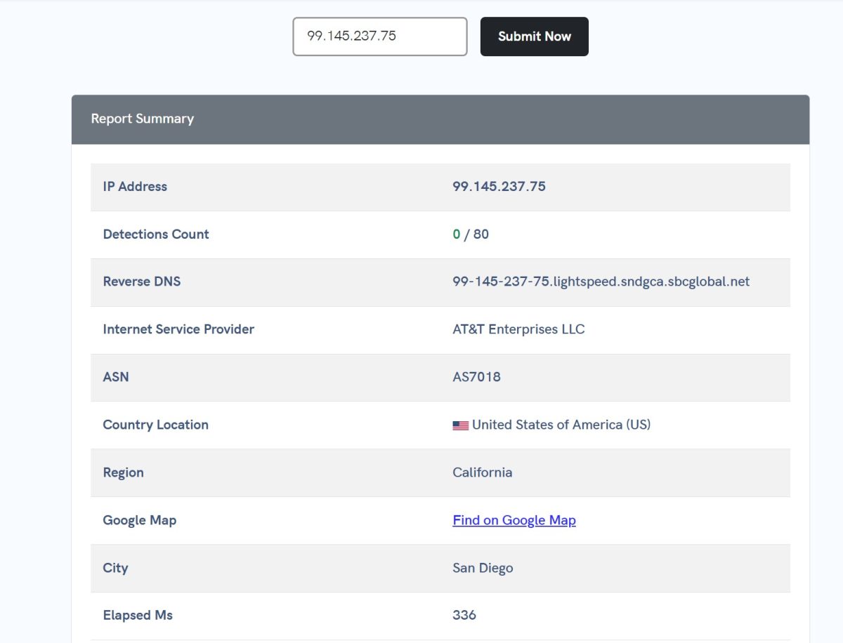IP 99.145.237.75 (AT&T)