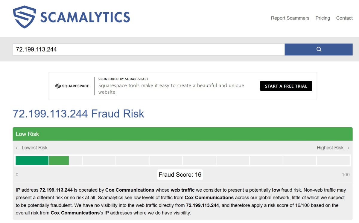IP 72.199.113.244 (Cox Communications)