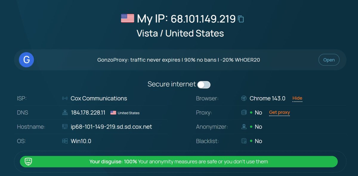 Whoer.net 68.101.149.219