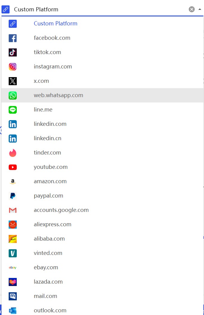 список платформ