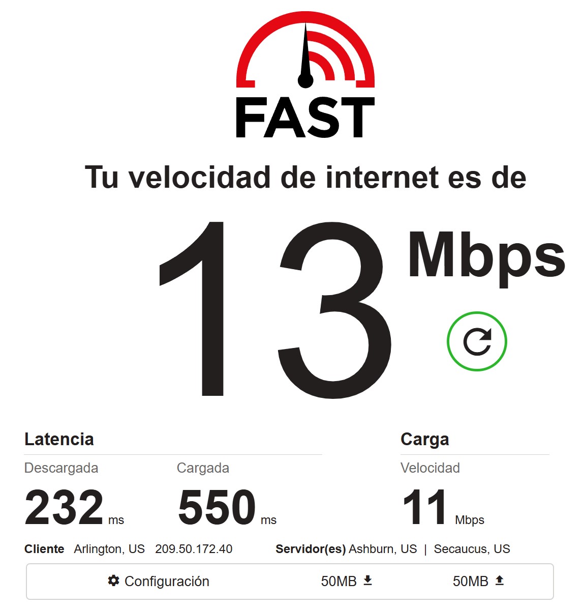 Fast.com тест скорости прокси
