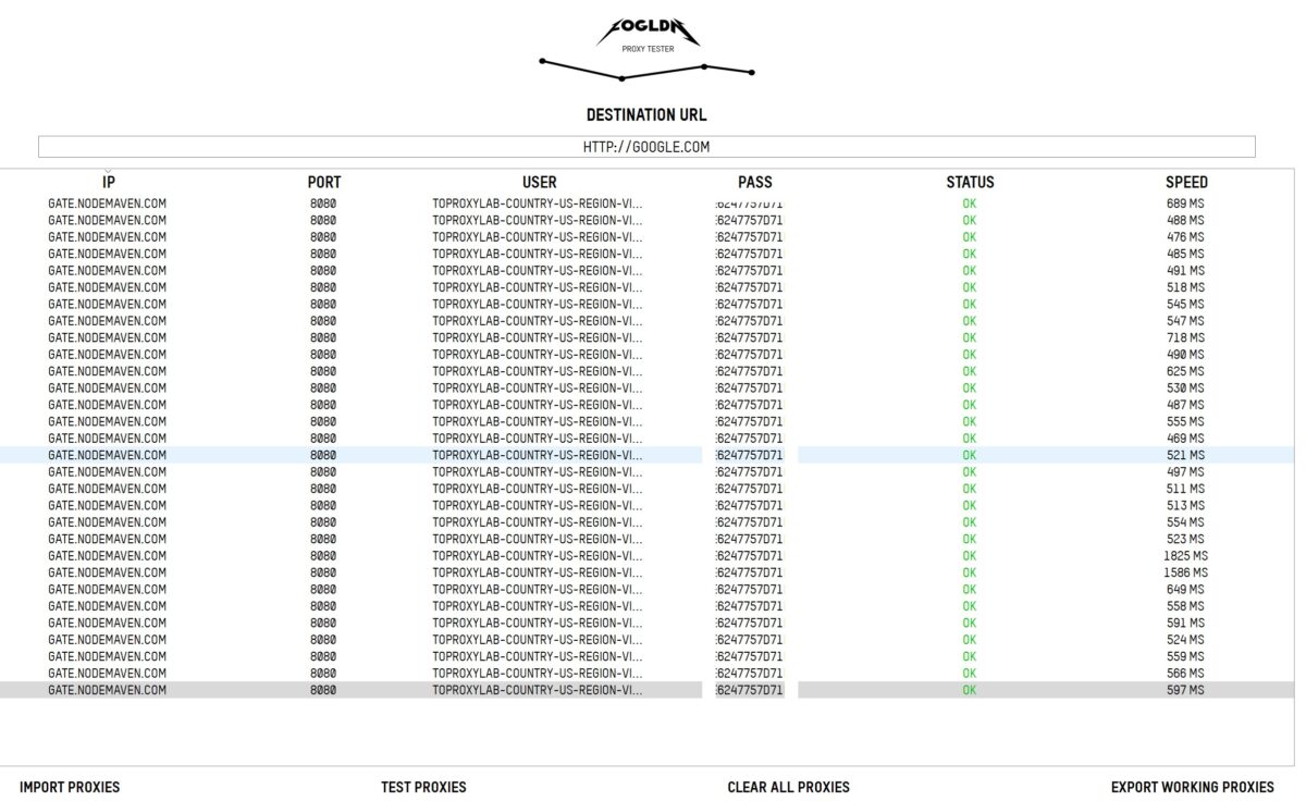 FOGLDN Proxy Tester