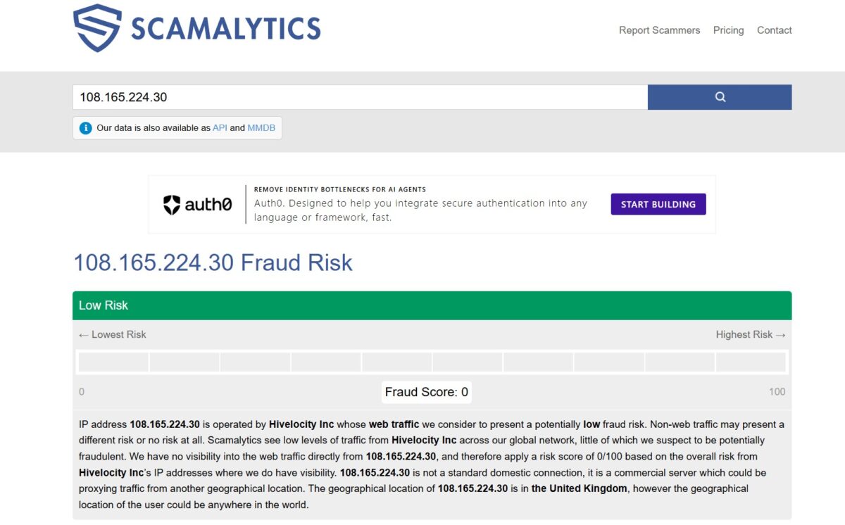 scamalytics.com