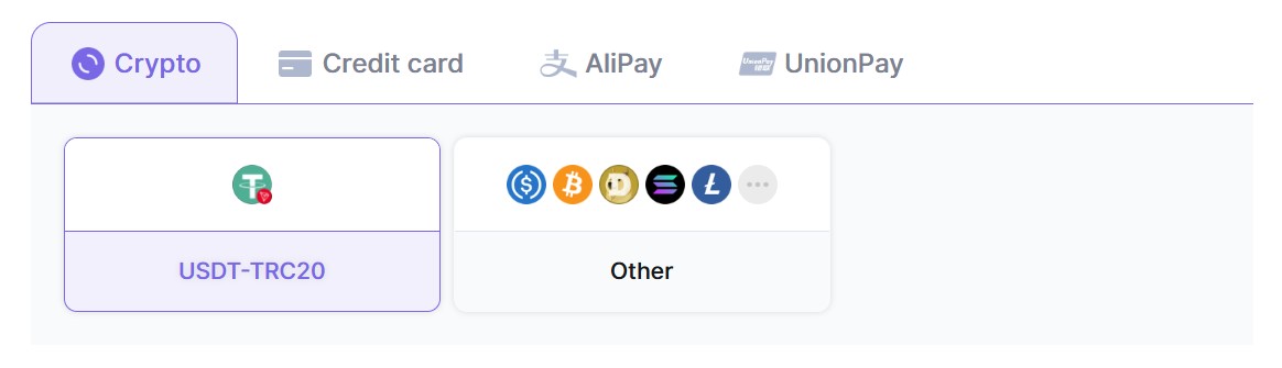 payment methods
