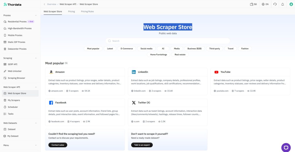 Scraping Browser