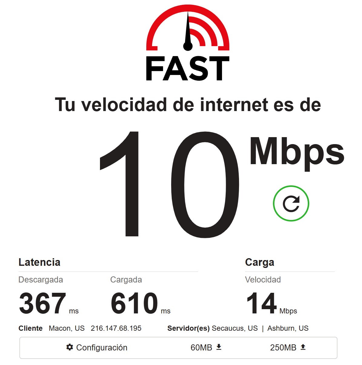 FAST.com тест 2