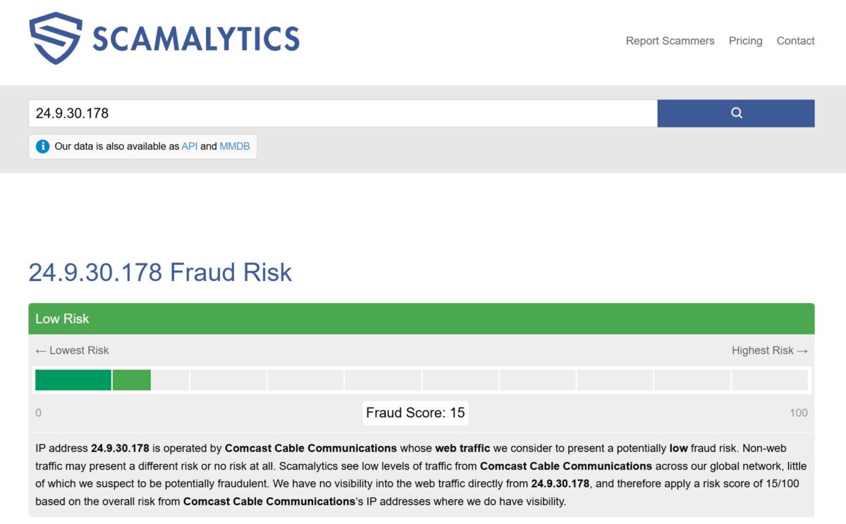 Scamalytics