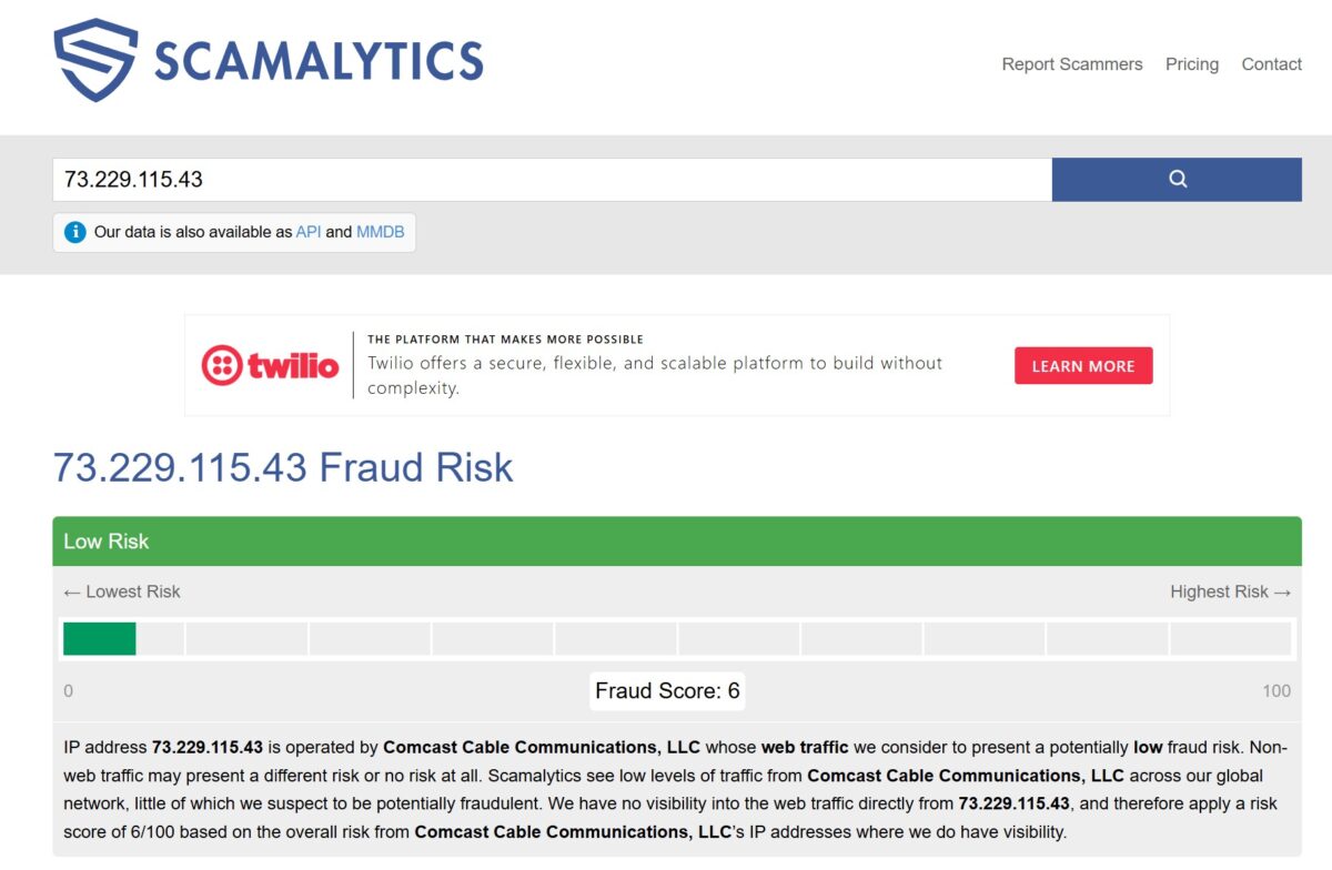 Scamalytics