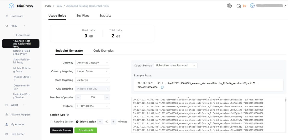 Endpoint Generator with settings