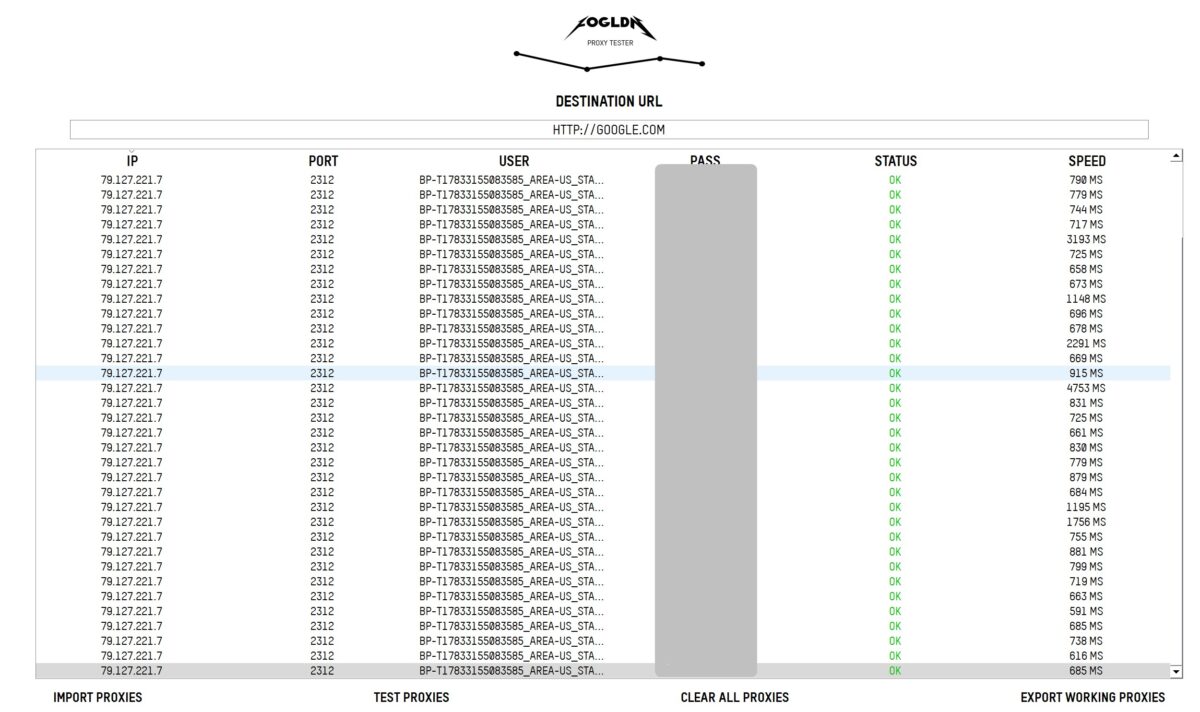 FOGLDN Proxy Tester