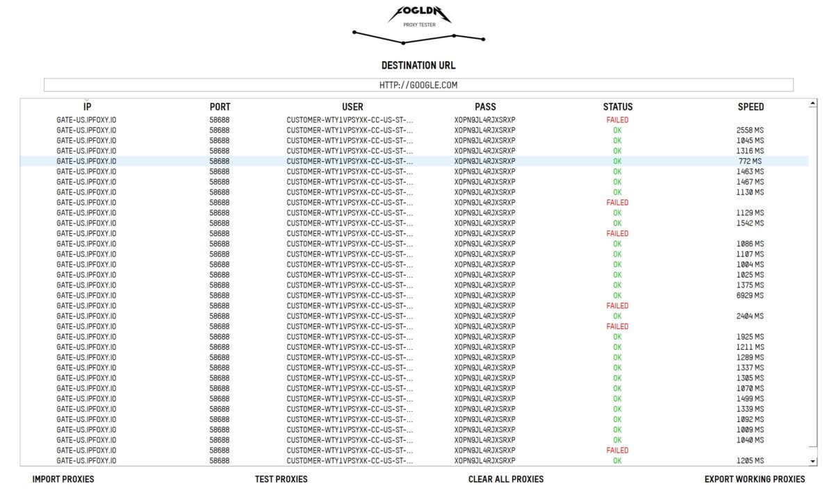 FOGLDN Proxy Tester