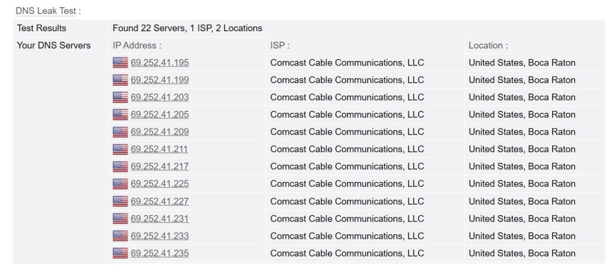 DNS Leak Test