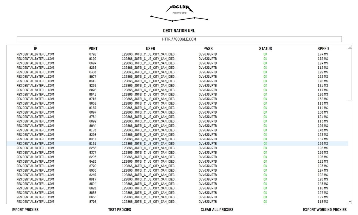 FOGLDN Proxy Tester