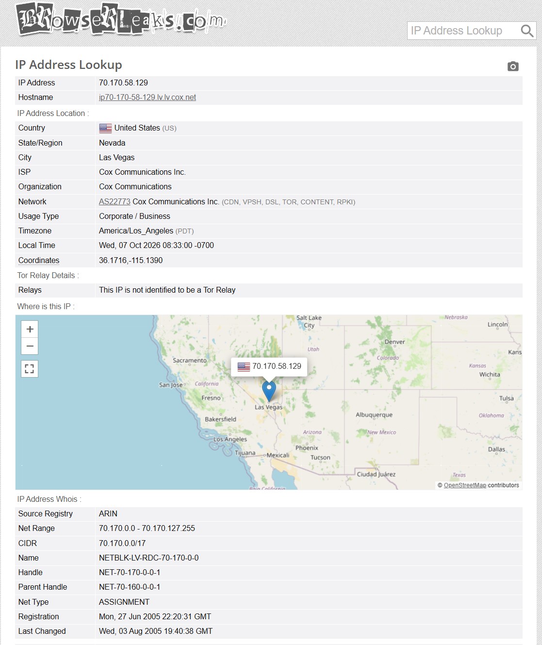 BrowserLeaks