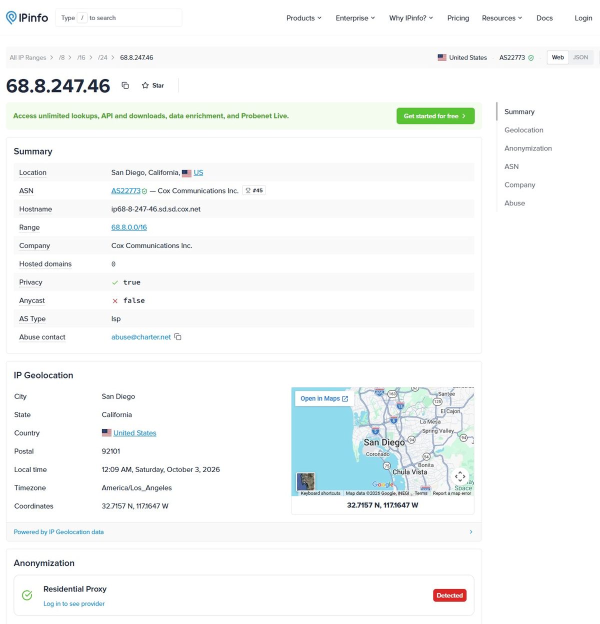 IPinfo.io